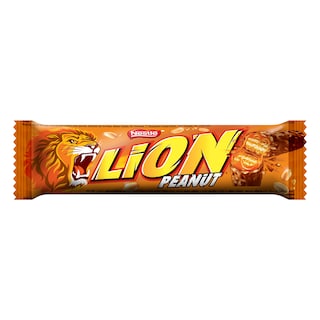 Lion | Baton cu interior de caramel, napolitana, arahide si ciocolata 41g