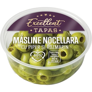 Excellent | Masline Nocellara cu piper si rozmarin 130g
