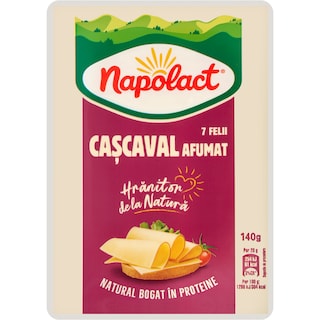 Napolact | Cascaval afumat felii 140g