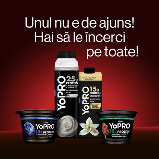 YoPRO | Iaurt de baut cu capsuni si zmeura 300g
