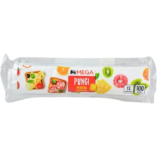 MEGA | Pungi pentru sandvis, 1L, 100 bucati