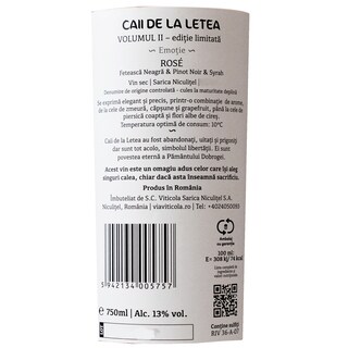 Caii de la Letea | Vin roze sec Feteasca Neagra & Pinot Noir & Syrah 0.75L