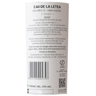 Caii de la Letea | Vin roze sec Feteasca Neagra & Pinot Noir & Syrah 0.75L