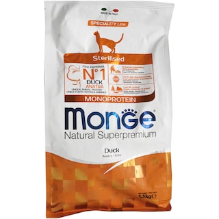 Monge | Hrana uscata pentru pisici sterilizate, cu rata 1.5kg