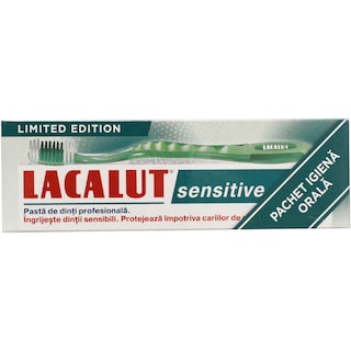 Lacalut | Pasta de dinti Sensitive 75ml + periuta