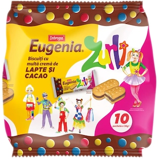 Eugenia | Biscuiti Zurli cu crema de lapte si cacao 10x36g
