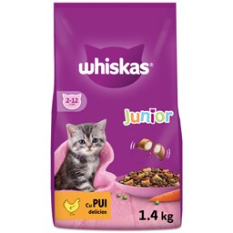 Whiskas | Hrana uscata pentru pui de pisica, cu pui 1.4kg