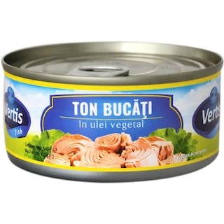 Vertis | Ton bucati in ulei vegetal 160g