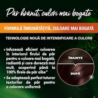 Garnier | Color Naturals | Vopsea de par permanenta 4.15 Ciocolata amaruie