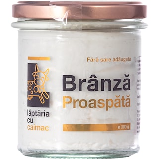 Laptaria cu caimac | Branza proaspata 6% grasime 300g