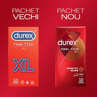 Durex | Prezervative Feel Thin XXL 10 bucati