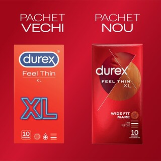 Durex | Prezervative Feel Thin XXL 10 bucati