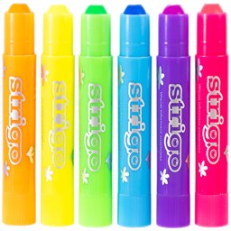 Strigo | Creioane gel neon, 6 culori