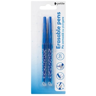 Strigo | Set 2 pixuri cu cerneala albastra termosensibila cu stergere, mina 0,7 mm