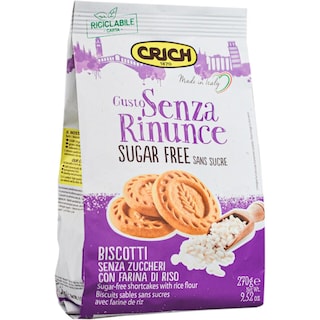 Crich | Biscuiti cu faina de orez, fara zahar 270g