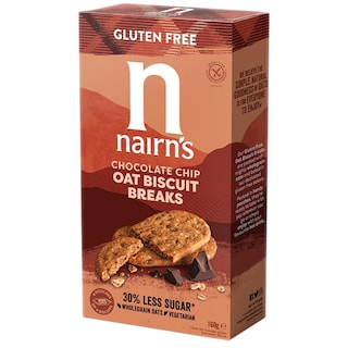 Nairn's | Biscuiti din ovaz integral fara gluten cu bucati de ciocolata 160g