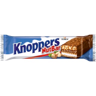Knoppers | Napolitane cu crema de lapte, alune de padure si caramel 40g