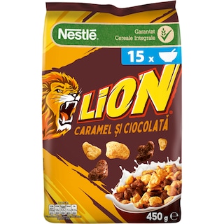 Lion | Cereale cu caramel si ciocolata 450g