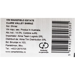 Wakefield | Vin rosu sec Estate Clare Valley Shiraz 0.75L