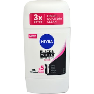 Nivea | Deodorant stick Black & White Invisible Clear 50ml