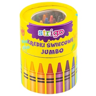 Strigo | Jumbo | Creioane cerate Jumbo, 36 bucati, 18 culori