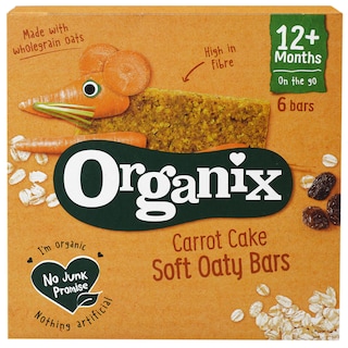 Organix | Batoane ecologice din ovaz integral cu morcov si mere +12 luni 6x23g