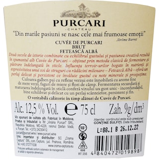 Purcari | Vin spumant Feteasca Alba 0.75l