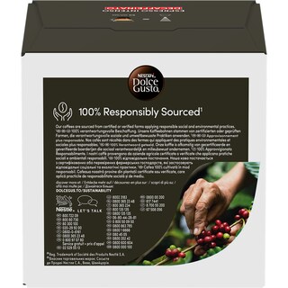 Nescafe | Dolce Gusto | Cafea Espresso Intenso Decaffeinato, 16 capsule