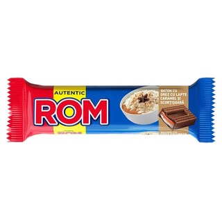 Rom | Baton de ciocolata cu orez cu lapte, caramel si scortisoara 43g