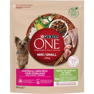 Purina One | Mini | Hrana pentru caini de talie mica, cu curcan si orez 800g