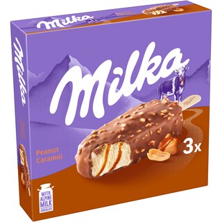 Milka | Inghetata Peanut Caramel 3x66g