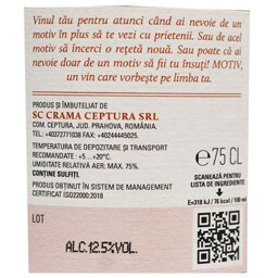 Crama Ceptura | Motiv | Vin roze demisec 0.75L