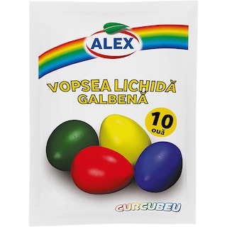 Alex | Vopsea lichida 10 oua galben 5ml