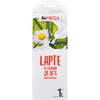 MEGA | Lapte de consum 3.5% grasime 1L