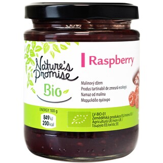 Nature's Promise Bio | Produs tartinabil de zmeura, ecologic 270g