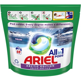 Ariel | Detergent All-in-One PODS Arctic Edition, 69 capsule