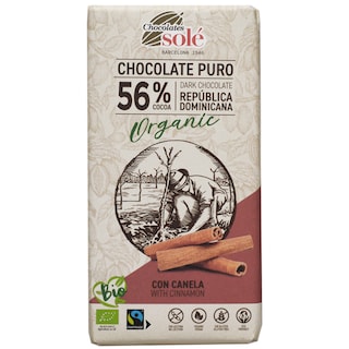 Chocolates Sole | Ciocolata neagra bio cu scortisoara 100g