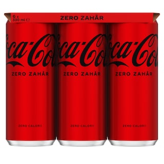 Coca-Cola Zero Zahar | Bautura racoritoare carbogazoasa  6x330ml