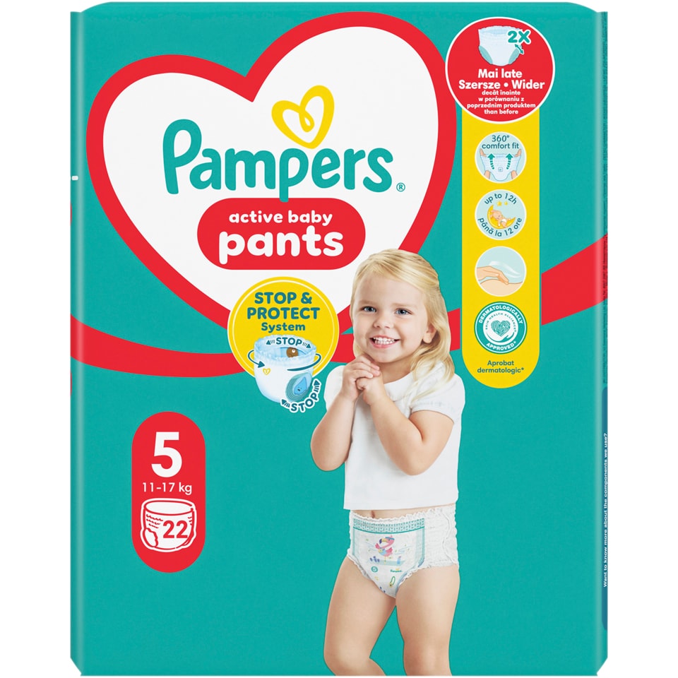 Scutece chilotel bebelusi Marimea 5, 12-17 kg, 22 buc