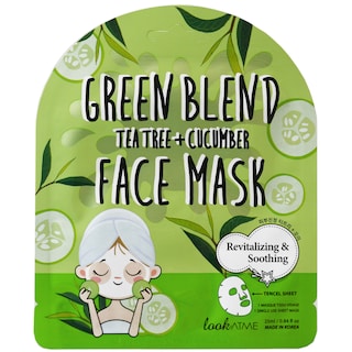 Look At Me | Masca tip servetel revitalizanta si calmanta cu ceai verde si castravete 25ml