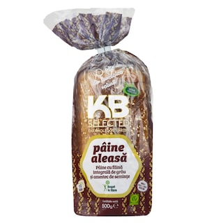 KB | Selected | Paine feliata aleasa din faina integrala cu multicereale 500g