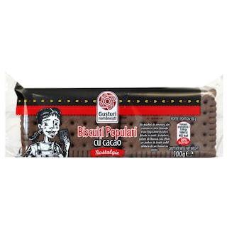 Gusturi romanesti | Biscuiti populari cu cacao 100g
