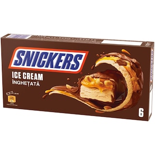 Snickers | Inghetata cu arahide si caramel 6x50.3ml