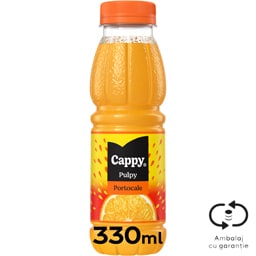 Cappy Pulpy | Bautura racoritoare cu suc de portocale 330ml