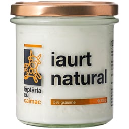 Laptaria cu caimac | Iaurt natural 5% grasime 300g