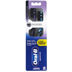Oral-B | Periuta de dinti Pro 3D White Charcoal, Medium, 2 buc