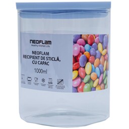Neoflam | Recipient de sticla cu capac, 1000ml