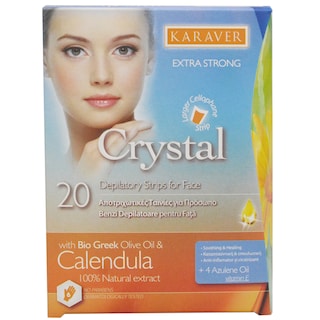 Karaver | Benzi depilatoare pentru fata Crystal, 20 bucati