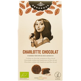 Generous | Biscuiti cu fulgi de ciocolata belgiana eco 120g