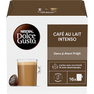 Nescafe | Dolce Gusto | Cafea Cafe au lait Intenso, 16 capsule
